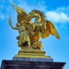 Gilded Bronze Sculpture | Pont Alexandre III in Paris France