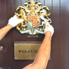 Royal Crest Installed at Wright House