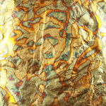 Blue/Green Standard Variegated Copper Transfer Leaf in a booklet containing 25 leaves (140mm). For use in gilding, monumental works, restoration and and art.