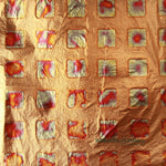 Red Squares Variegated Copper Transfer Leaf in a booklet containing 25 leaves (140mm). For use in gilding, monumental works, restoration and and art.