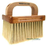 A hog hair stippling brush has coarse, stiff bristles, ideal for creating texture, dry brushing, and stippling effects in painting.