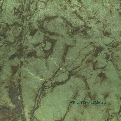 Coloured Silver Loose Marbled Leaf - Emerald Green - 10 Leaves