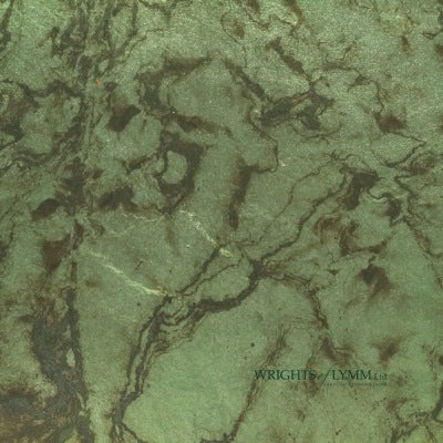 Coloured Silver Loose Marbled Leaf - Emerald Green - 50 Leaves