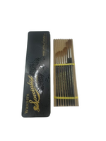 Series 1315 Long Length Sable Chisel Writer Brush SET No.0 to 6 & 8 Set & Brush Tin