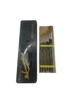 Series 1317 Sable/Ox Mix Chisel Writer Brush set No.0 to 6 & No.8 with a Brush Tin