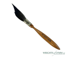 Fast-Lite pinstriping brush with a wooden handle and blue squirrel hair