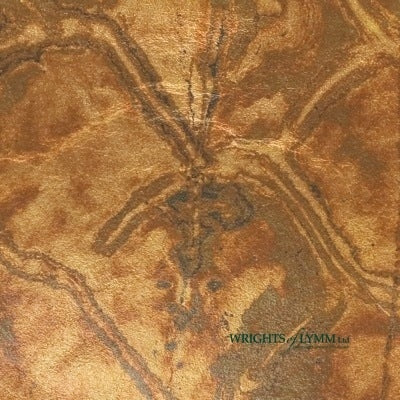 Coloured Silver Loose Marbled Leaf - Brown Gold - 25 Leaves