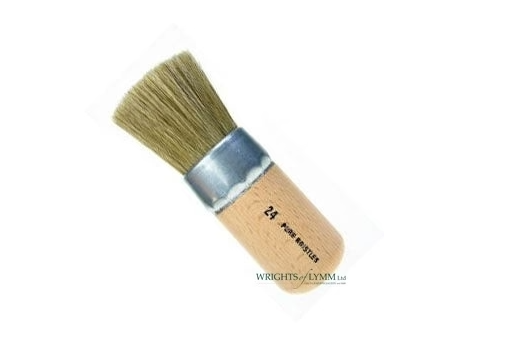 White Bristle Stencil Brushes