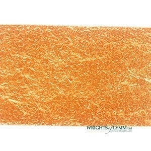 Coloured Silver Loose Leaf Pigment - Orange Gold - 10 Leaves