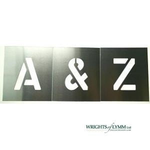 Zinc Plate Stencils - Letters
