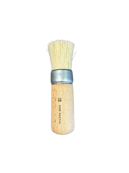 No.18 (30mm) White Stencil Brush