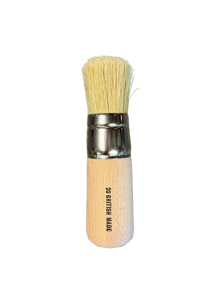 No.20 (35mm) White Domed Stencil Brush-End Of Line