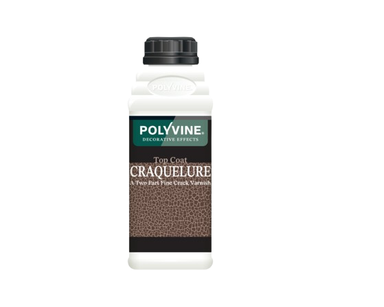 Polyvine craquelure top coat