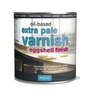 1 litre Extra Pale Eggshell Varnish - Oil based