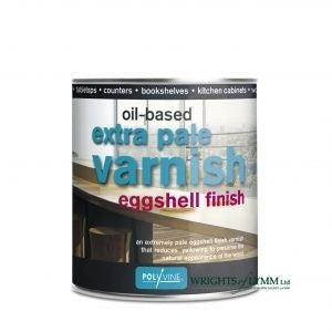 500ml Extra Pale Eggshell Varnish - Oil based
