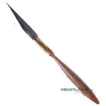 Fast-Lite pinstriping brush with a wooden handle and blue squirrel hair