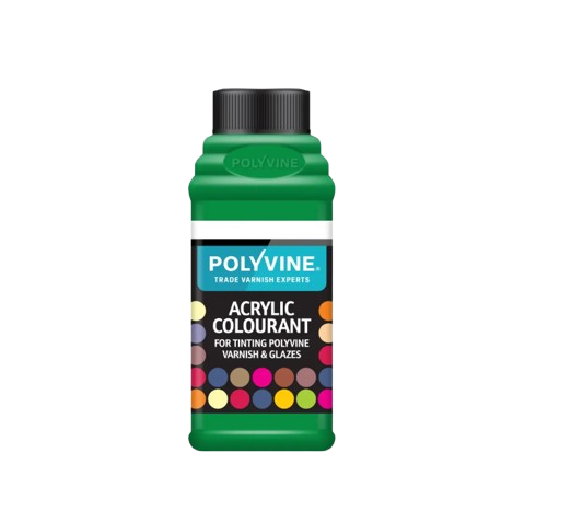 Polyvine acrylic colourant for tinting polyvine varnishes and glazes