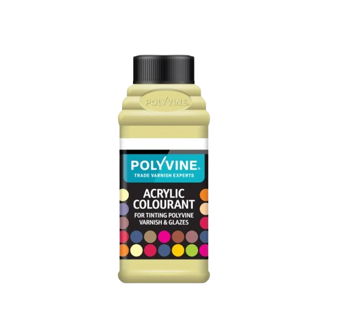 Polyvine acrylic colourant for tinting polyvine varnishes and glazes