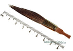Lite pinstriping brush with a wooden handle and blue squirrel hair