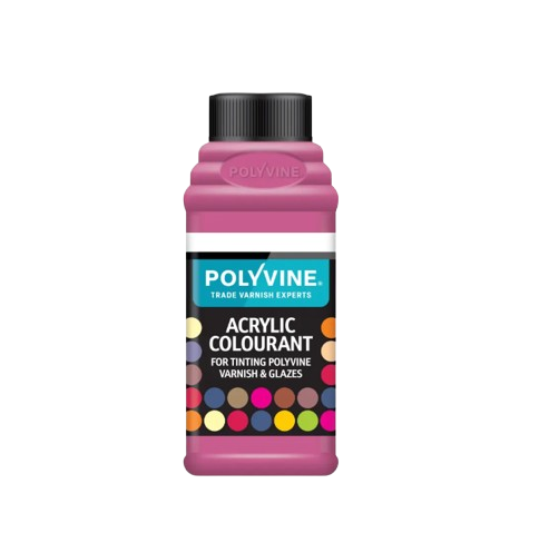 Polyvine acrylic colourant for tinting polyvine varnishes and glazes