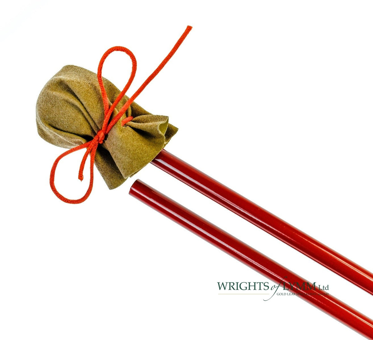 2 Piece Metal Mahl Stick with ball and cloth
