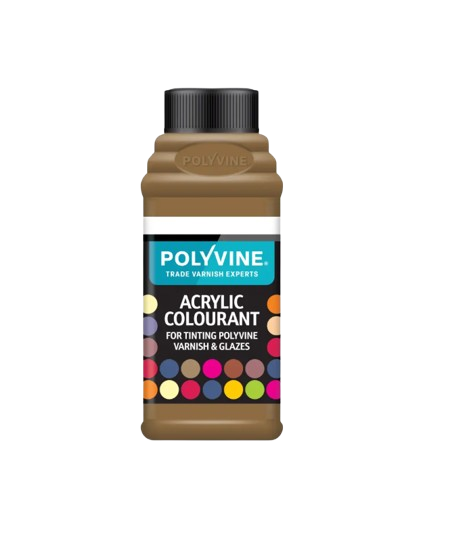 Polyvine acrylic colourant for tinting polyvine varnishes and glazes