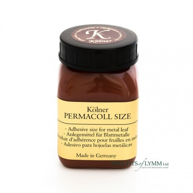Kölner Permacoll is an adhesive for gilding, ideal for metal leaf applications