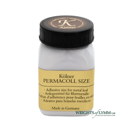 Kölner Permacoll is an adhesive for gilding, ideal for metal leaf applications