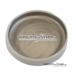 A ceramic pot containing 0.4 gram of platinum shell gold