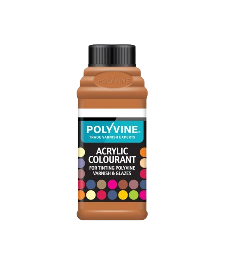 Polyvine acrylic colourant for tinting polyvine varnishes and glazes