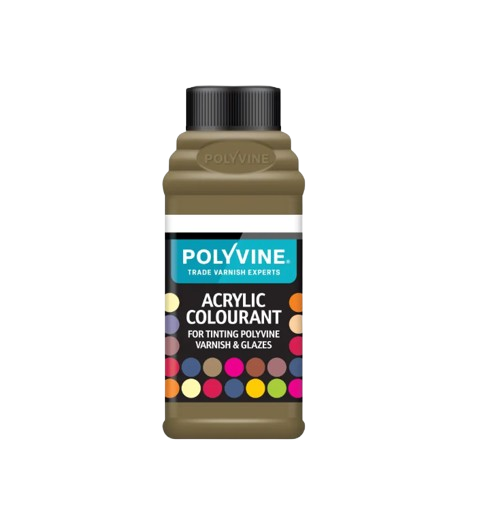 Polyvine acrylic colourant for tinting polyvine varnishes and glazes