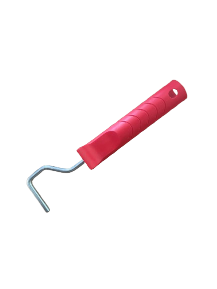 Red paint roller handle