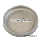 2 grams of Silver shell gold in a ceramic dish