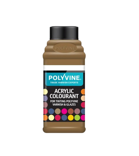 Polyvine acrylic colourant for tinting polyvine varnishes and glazes