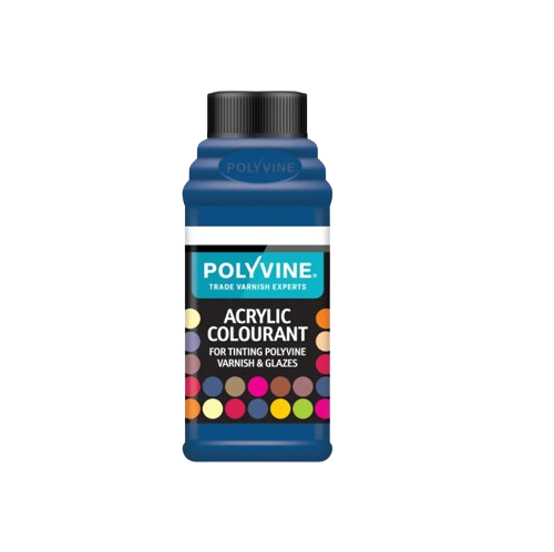 Polyvine acrylic colourant for tinting polyvine varnishes and glazes