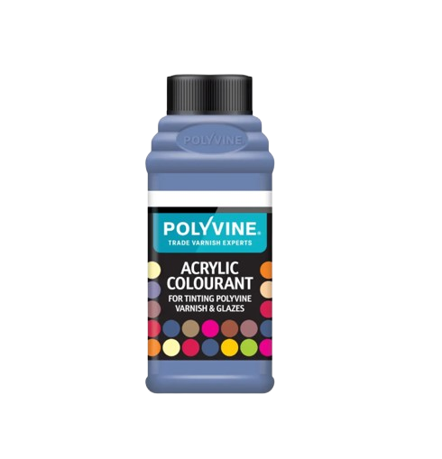 Polyvine acrylic colourant for tinting polyvine varnishes and glazes