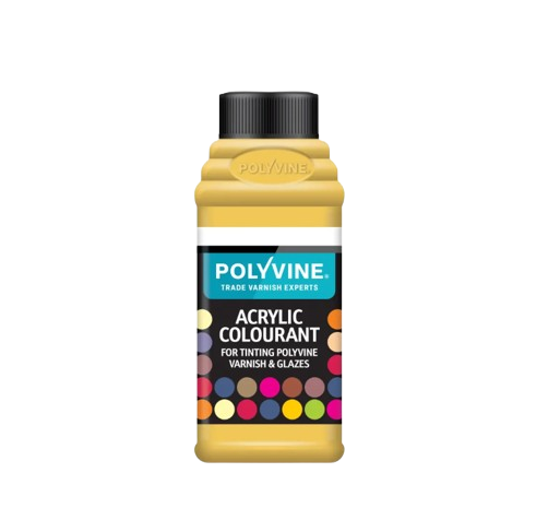 Polyvine acrylic colourant for tinting polyvine varnishes and glazes
