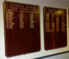 Honours board created using Wrights of Lymm 23.5ct Gold Leaf