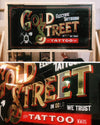 Gold Leaf Sign made using Wrights of Lymm's Gold Leaf