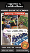 WEEKEND SIGNWRITING WORKSHOP