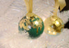 DIY 24ct Gold Leaf Holiday Christmas Tree Ornaments