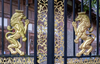 Gold Leaf Golden Lion Statues