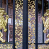 Gold Leaf Golden Lion Statues