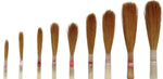 Set 0 to 10 Sable Pointed in Quill & Brush Tin