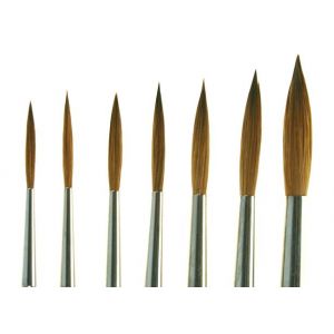 No.1 to 6 & No.8 Sable Pointed Set, Normal Length & Brush Tin