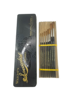 Series 1310M Set of Synthetic/Natural Sable Mix Chisels - 0 - 6 & 8 with brush tin