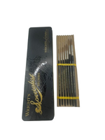 Series 1324 Normal Length Sable Pointed Writer Brush Set No.1 to 6 & No.8 with Brush Tin