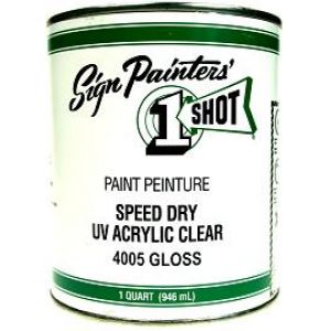 946ml One Shot Speed Dry UV Gloss Acrylic Clear