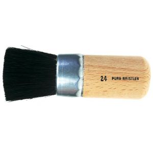 25mm (24) Black Bristle Stencil Brush