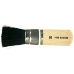 38mm (16) Black Bristle Stencil Brush